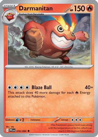 Darmanitan 016/094  ME02 Phantasmal Flames - Uncommon