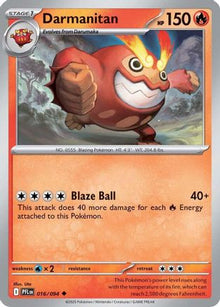 Darmanitan 016/094  - Reverse Holofoil ME02 Phantasmal Flames - Uncommon