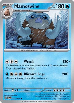 Mamoswine 025/094  ME02 Phantasmal Flames - Uncommon