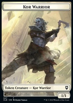 Warrior Token (B 2/1) // Inkling Token (WB 2/1)⁣ - Commander Legends: Battle for Baldur's Gate: Extras⁣ (Token)⁣ [T 32/45]