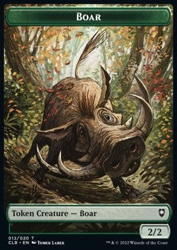 Boar Token (G 2/2) // Ogre Token (R 3/3)⁣ - Commander Legends: Battle for Baldur's Gate: Extras⁣ (Token)⁣ [T 12/36]