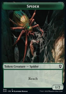 Spider Token (G 1/2) // Insect Token (G 1/1 Flying, Deathtouch)⁣ - Commander Legends: Battle for Baldur's Gate: Extras⁣ (Token)⁣ [T 42/40]
