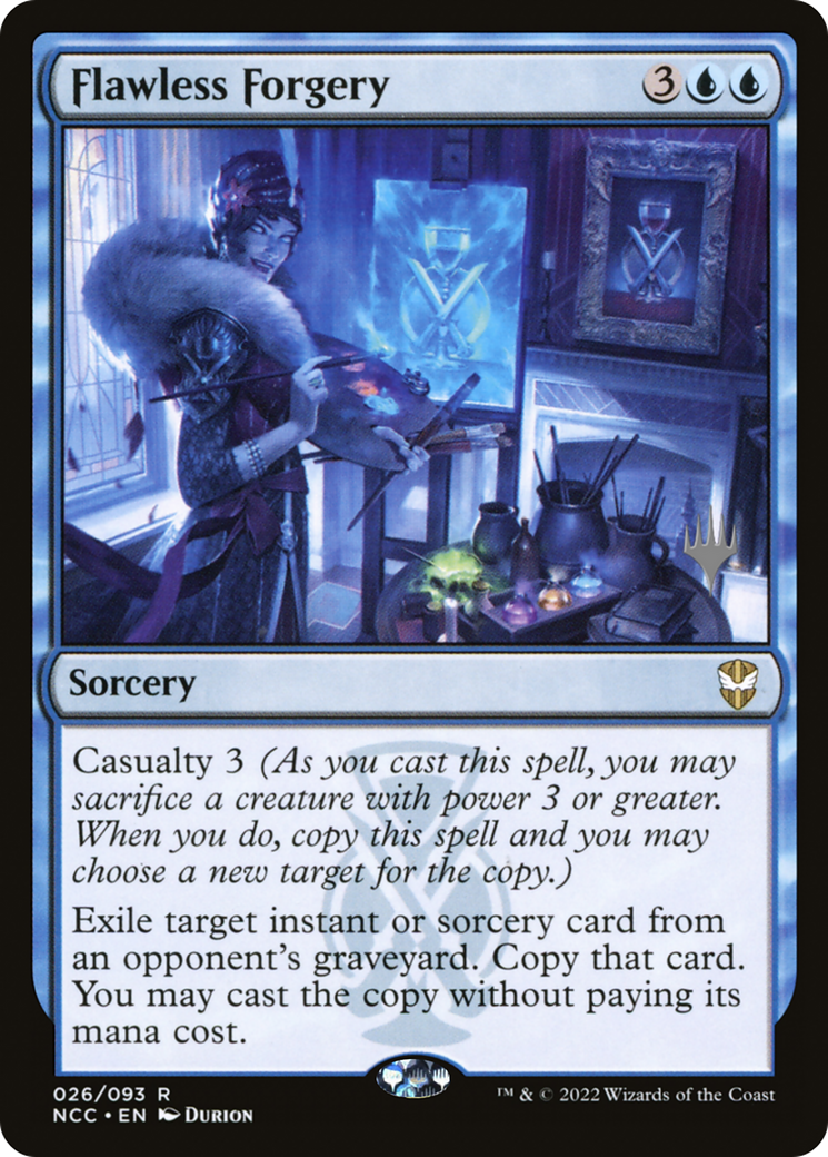 Flawless Forgery (PPSNC-26P) - New Capenna Commander Promos Foil