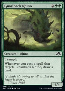 Gnarlback Rhino⁣ - Double Masters 2022⁣ (Common)⁣ [148]