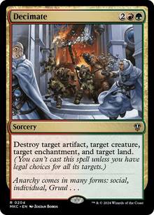Decimate⁣ - Commander: Murders at Karlov Manor⁣ (Rare)⁣ [204]
