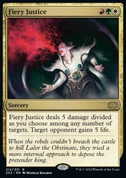 Fiery Justice⁣ - Double Masters 2022⁣ (Rare)⁣ [212]