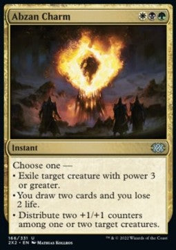 Abzan Charm⁣ - Double Masters 2022⁣ (Uncommon)⁣ [166]