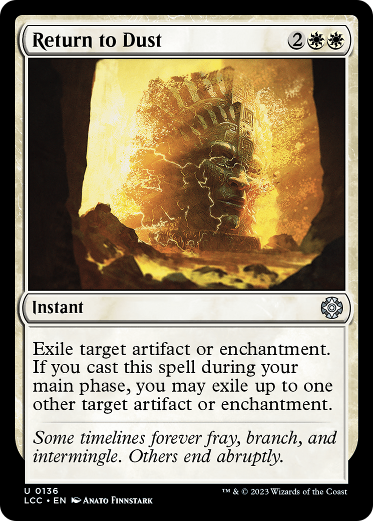 Return to Dust⁣ - Commander: The Lost Caverns of Ixalan⁣ (Uncommon)⁣ [136]