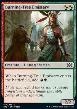 Burning-Tree Emissary⁣ - Double Masters 2022⁣ (Common)⁣ [189]