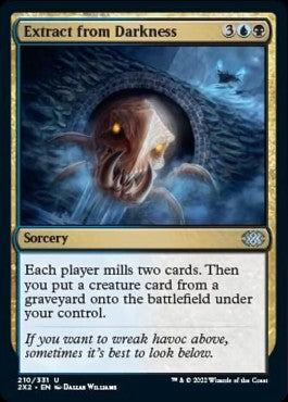 Extract from Darkness⁣ - Double Masters 2022⁣ (Uncommon)⁣ [210]