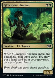 Glowspore Shaman⁣ - Double Masters 2022⁣ (Common)⁣ [220]