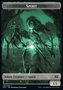 Spirit Token (C 1/1) // Liliana, the Last Hope Emblem⁣ - Double Masters 2022: Extras⁣ (Token)⁣ [T 2/23]