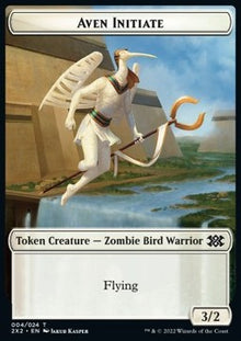 Aven Initiate Token // Worm Token (BG 1/1)⁣ - Double Masters 2022: Extras⁣ (Token)⁣ [T 4/20]