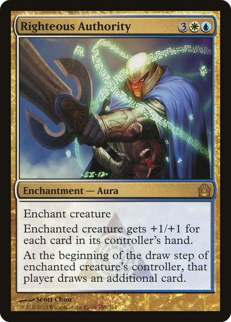 Righteous Authority (RTR-189) - Return to Ravnica Foil