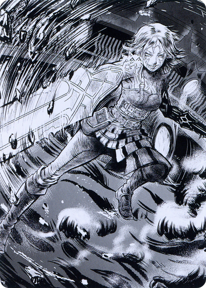 Nahiri, the Unforgiving // Nahiri, the Unforgiving (AONE-080) - Phyrexia: All Will Be One Art Series (Borderless) Foil