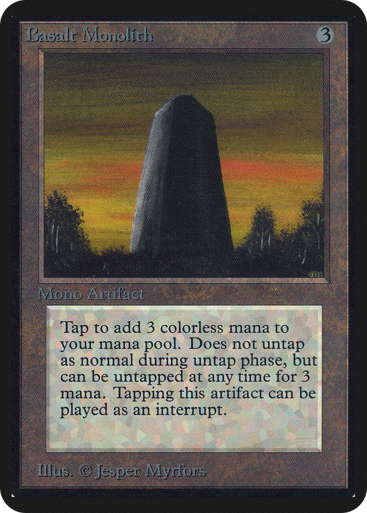 Basalt Monolith (LEA-) - Limited Edition Alpha