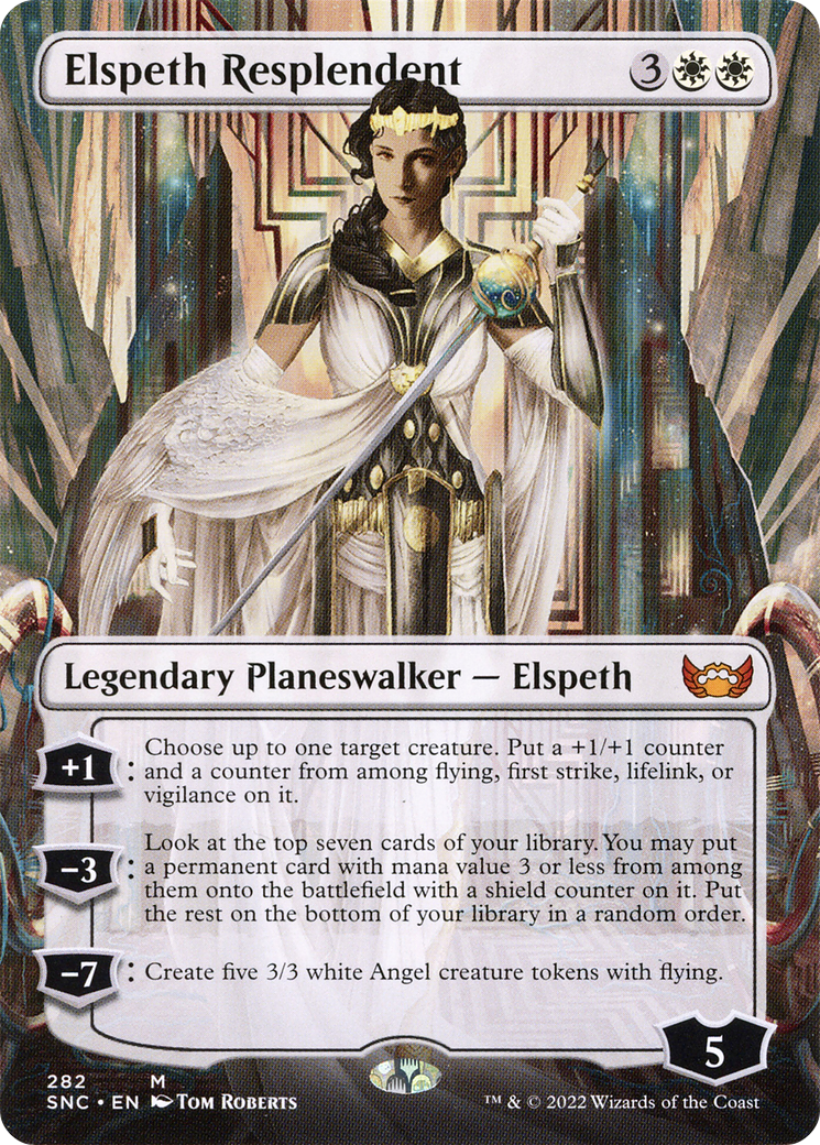 Elspeth Resplendent (Borderless) (SNC-282) - Streets of New Capenna (Borderless)