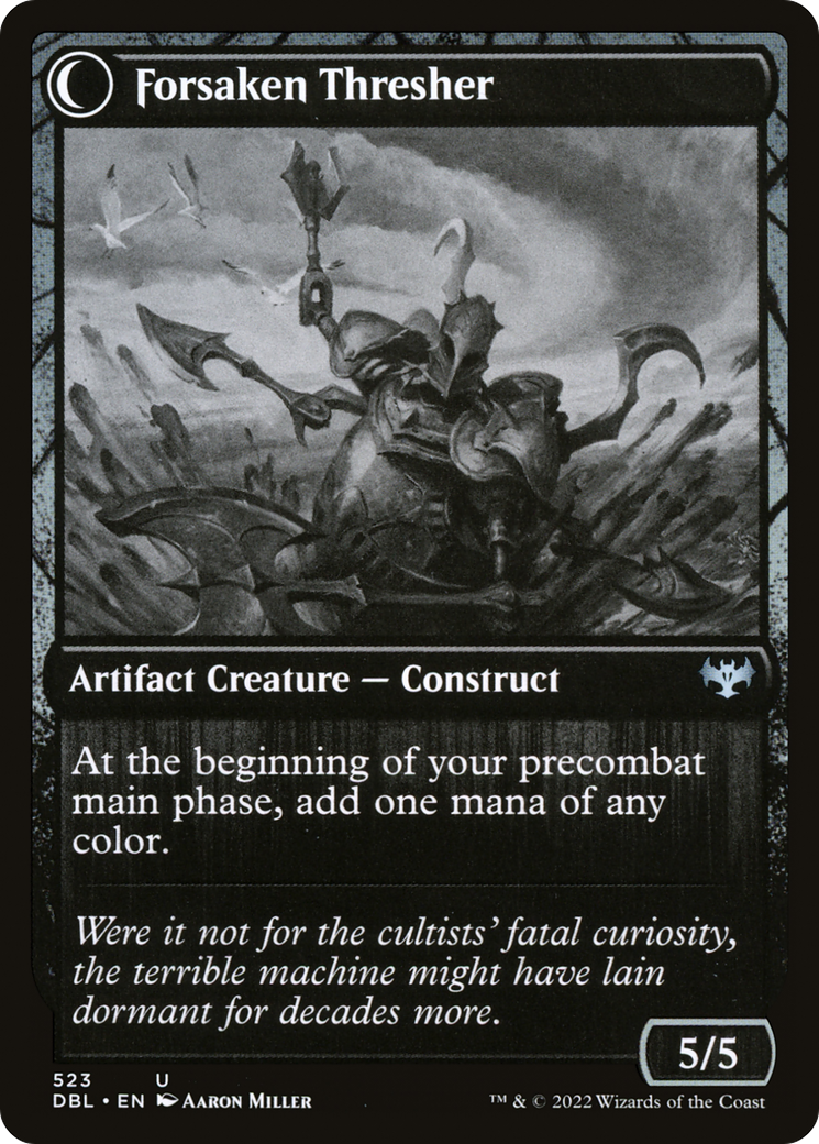 Foreboding Statue (DBL-523) - Innistrad: Double Feature: (Double Faced Transform) Foil