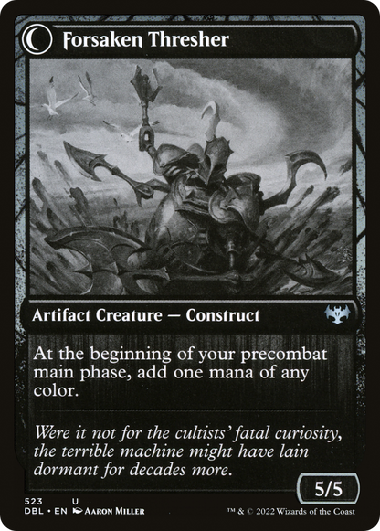 Foreboding Statue (DBL-523) - Innistrad: Double Feature: (Double Faced Transform) Foil