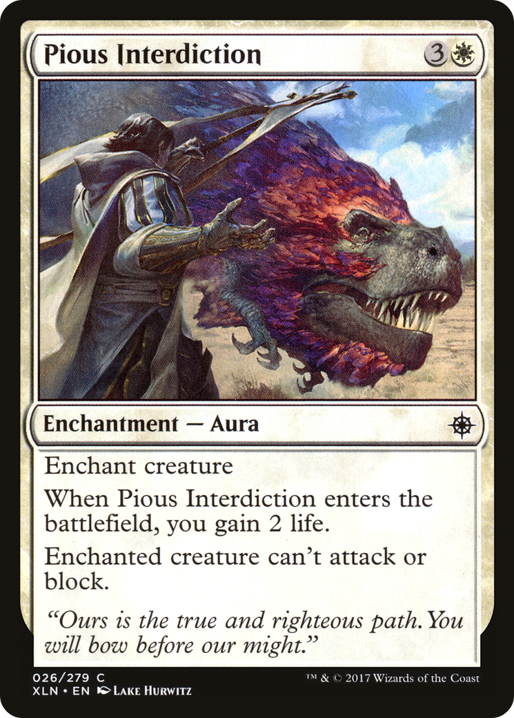Pious Interdiction (XLN-026) - Ixalan Foil