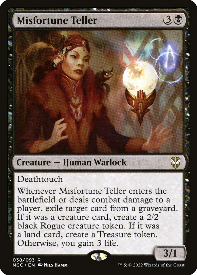 Misfortune Teller⁣ - Commander: Streets of New Capenna⁣ (Rare)⁣ [38]