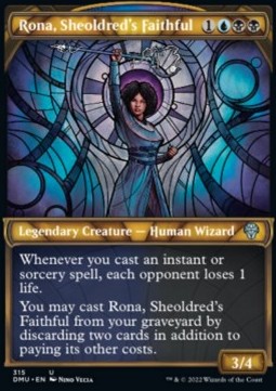Rona, Sheoldred's Faithful (V.1)⁣ - Dominaria United: Extras⁣ (Uncommon)⁣ [315]