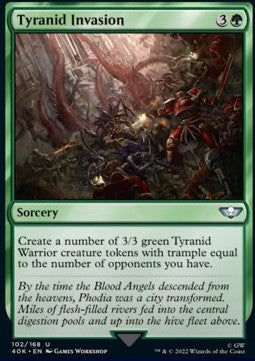Tyranid Invasion⁣ - Universes Beyond: Warhammer 40,000⁣ (Uncommon)⁣ [102]