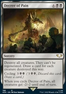 Decree of Pain⁣ - Universes Beyond: Warhammer 40,000⁣ (Rare)⁣ [198]