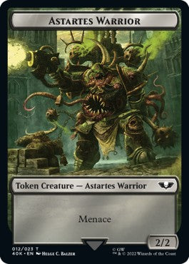 Astartes Warrior Token (B 2/2) // Spawn Token (R 3/3)⁣ - Universes Beyond: Warhammer 40,000⁣ (Token)⁣ [T 12/16]