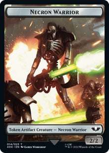 Necron Warrior Token (A 2/2) // Insect Token (A 1/1)⁣ - Universes Beyond: Warhammer 40,000⁣ (Token)⁣ [T 14/22]