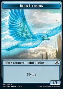 Bird Illusion Token (U 1/1) // Demon Token (B 5/5)⁣ - Game Night: Free For All⁣ (Token)⁣ [T 4/6]
