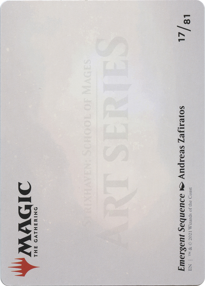 Emergent Sequence // Emergent Sequence (ASTX-017) - Strixhaven Art Series (Borderless) Foil