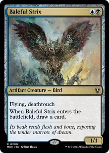Baleful Strix⁣ - Commander: Murders at Karlov Manor⁣ (Rare)⁣ [200]