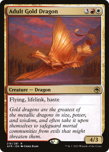 Adult Gold Dragon (AFR-216) - Adventures in the Forgotten Realms