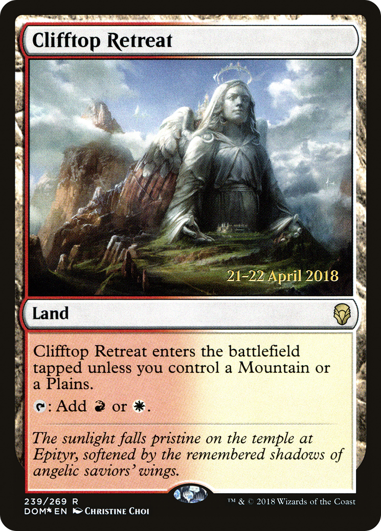Clifftop Retreat (PRE-239S) - Dominaria Promos Foil