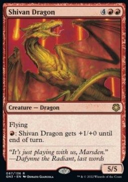 Shivan Dragon⁣ - Game Night: Free For All⁣ (Rare)⁣ [87]