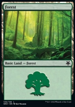 Forest (V.3)⁣ - Game Night: Free For All⁣ (Land)⁣ [136]