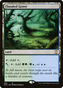Flooded Grove⁣ - Commander: Streets of New Capenna⁣ (Rare)⁣ [402]