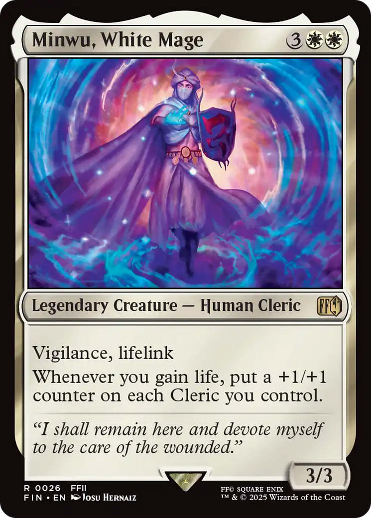 Minwu, White Mage (FIN-026) - FINAL FANTASY Foil