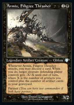 Armix, Filigree Thrasher⁣ - Commander: The Brothers' War⁣ (Uncommon)⁣ [103]