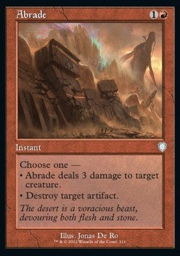 Abrade⁣ - Commander: The Brothers' War⁣ (Uncommon)⁣ [111]