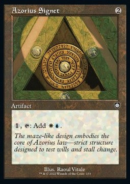 Azorius Signet⁣ - Commander: The Brothers' War⁣ (Common)⁣ [133]