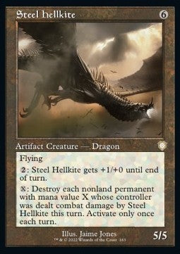Steel Hellkite⁣ - Commander: The Brothers' War⁣ (Rare)⁣ [163]