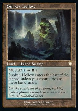 Sunken Hollow⁣ - Commander: The Brothers' War⁣ (Rare)⁣ [204]