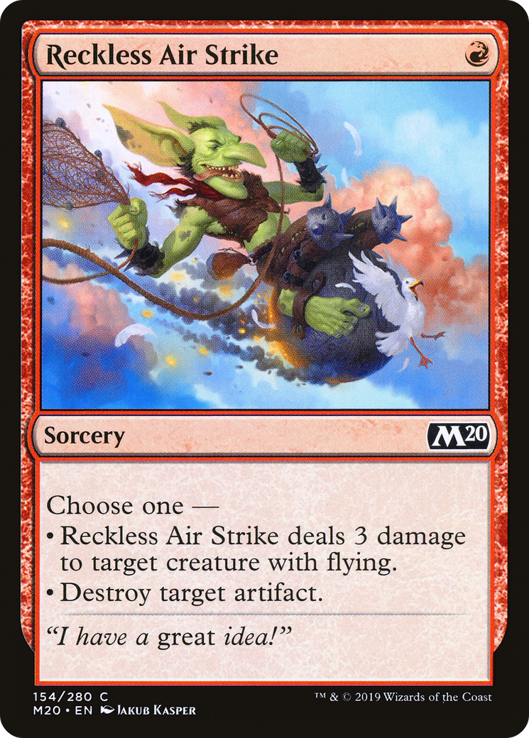 Reckless Air Strike (M20-154) - Core Set 2020 Foil