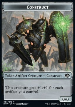 Construct Token (A 0/0) // Thopter Token (A 1/1)⁣ - Commander: The Brothers' War: Extras⁣ (Token)⁣ [T 5/10]