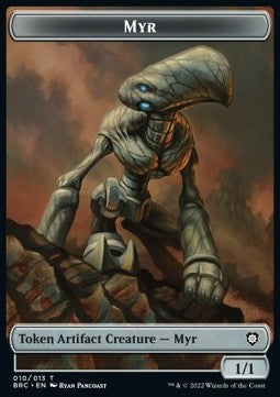 Myr Token (A 1/1) // Powerstone Token⁣ - Commander: The Brothers' War: Extras⁣ (Token)⁣ [T 10/7]