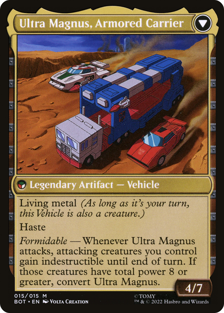 Ultra Magnus, Tactician (BOT-015) - Transformers: (convertdfc) Foil