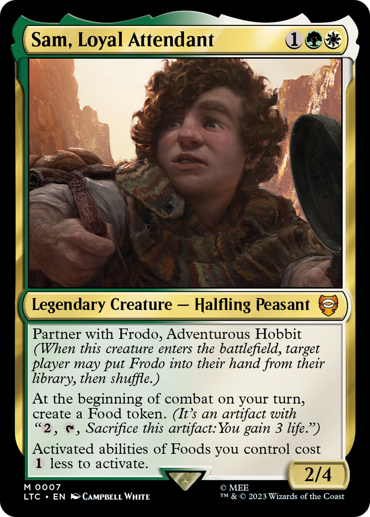 Sam, Loyal Attendant⁣ - Commander: The Lord of the Rings: Tales of Middle-earth⁣ (Mythic)⁣ [7]