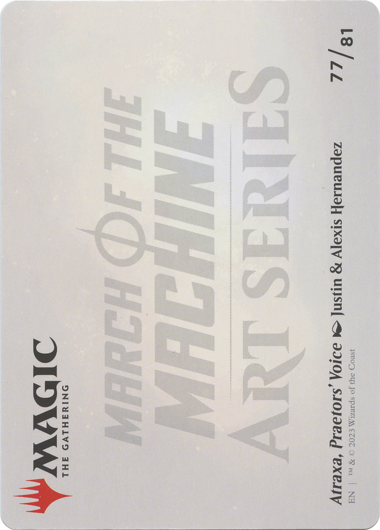 Atraxa, Praetors' Voice // Atraxa, Praetors' Voice (AMOM-077) - March of the Machine Art Series (Borderless) Foil